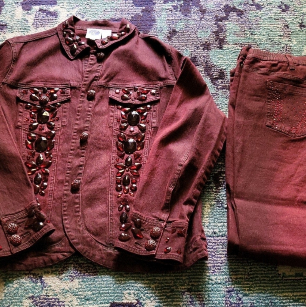 Dianne Gilman Jeweled Jean Set